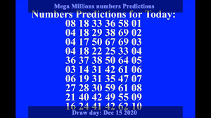 The mega millions number matrix was last changed on 10/31/2017, and only results since that date are you are now viewing the statistics for the sixth/current version of mega millions (october 31, 2017 to click here to view the statistics for the second version of the big game (january 15, 1999. My Mega Millions Predictions For Today Posts Facebook