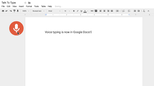 Voice Typing In Docs