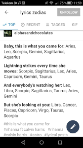 Zodiac Rihanna Lyrics This Is What You Car For Zodiac Signs Zodiac Signs Taurus Zodiac Star Signs