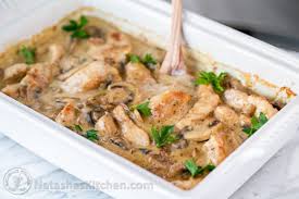 Creamy Chicken Casserole Chicken Gloria Natashaskitchen Com