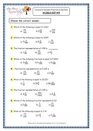 grade 4 maths resources 3 2 conversion between fractions and decimals printable worksheets lets share knowledge
