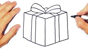 Free christmas colouring pages for kids and young children to print and colour with friends and family over the colouring can be a fun and enjoyable activity for parents and children alike and the team at familyfun have print and colour christmas present. How To Draw A Present Step By Step Christmas Present Drawing Youtube