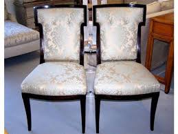 Pair Of Andre Arbus For William Switzer Silk Brocade Dining Chairs Dining Chairs Chair Home Decor