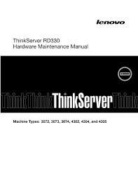 Basic knowledge of safeguarding hardware. Lenovo Thinkserver Rd330 Hardware Maintenance Manual Pdf Download Manualslib