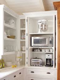 clever storage packed cabinets and