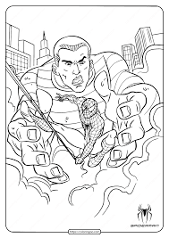 Spiderman coloring pages venom www.imgs.steps.dragoart.com. Printable Spiderman And Sandman Coloring Page