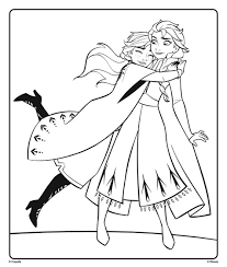 Elsa has cryokinetic magic and she often plays with anna with her cryokinetic magic. Anna And Elsa From Disney Frozen 2 Hugging Coloring Page Crayola Com