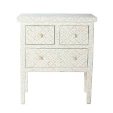 Furniture Designer Home Furniture Table Shelves Bone Inlay Nightstand Inlay