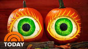 Next pin or tape the stencil to the pumpkin. Diy Designs To Pump Up Your Pumpkin Decorating Today Youtube