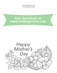 If you want to add photos to them just click on add photo and upload your photo of choice. Free Printable Mothers Day Card To Color Print These At Home Now Smiling Colors