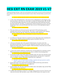 Hesi Exit Rn Exam 2019 V1 V7 160 Total Questions Answers For Each Version Authentic A Guide Nursing School Survival Nursing Students Nursing Exam