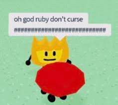 Yup another cursed bfb roblox image. When Im Ruby And Im Trying To Comunicate But Roblox Wont Let Me Fandom
