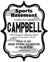 We did not find results for: Campbell S Sports Basement Celebrates Grand Opening This Week Campbell Ca Patch