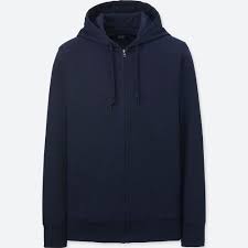 Uniqlo Airism Jaket Hoodie Retsleting Lengan Panjang Jaket Hoodie Lengan Panjang
