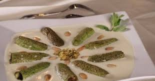 Stuffed Courgette Yoghurt Stew Recipe Sheikh Al Mahshi Arabic Food Recipes Stew Recipes Crockpot Recipes Beef Stuffed Courgette Recipe