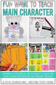 Main Character And Character Traits Are Fun To Teach In Kindergarten First Grade And S Teaching Character Traits Character Activities Character Trait Lessons