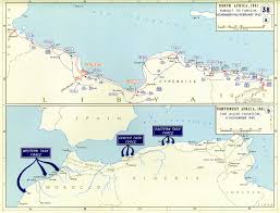 World war ii had two primary theatres: Map Of Allied Invasion Of Northwest Africa 1942 1943