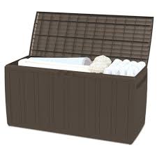 Whether you choose a sectional or a dining table, your modern outdoor furniture is sure to turn heads every time. Ram Quality Products Large Outdoor Storage Deck Box Organizer Bin Waterproof Patio Furniture 71 Gallon Capacity Brown Target