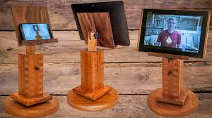 More images for how to make a phone holder out of wood » How To Make An Adjustable And Rotating Cell Phone Tablet Stand Youtube