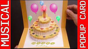 Age is just a number… make up happy birthday! Amazing 3d Pop Up Musical Birthday Card Roytechtips Youtube