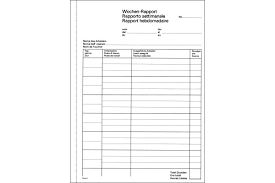 Darunter sind verträge, tabellen und planungssoftware. Favorit Wochen Rapporte D F I A5 9307 Ok Durchschreibepapier 50x2 Blatt Internetstore Ch Formularbucher