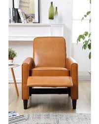 Discover Deals On Carson Carrington Knaben Mocha Brown Faux Leather Push Back Recliner Club Chair Push Back Faux Leather Recliner Mocha Color The most common camel leather chair material is faux leather.