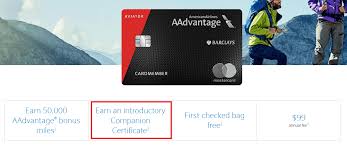 As it currently stands, american continues to issue citi aadvantage credit cards. Barclays Aviator Card Now Comes With A Companion Certificate Doctor Of Credit