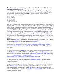 Doc The 4h Annual Compass Award Program Tarkovsky Kline Cassian And The Spiritual Value Of Translation Larissa Shmailo Academia Edu