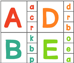 كروت الحروف الأنجليزية Pdf 4my Kidz