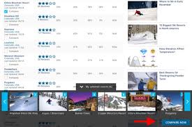 Ski Resort Compare Tool See Side By Side Stats
