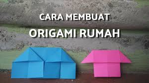 Cara membuat origami rumah dari kertas. Cara Membuat Origami Rumah Dengan Mudah Origami Home Origami Building Youtube