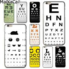 Us 1 41 29 Off Maiyaca Test Eye Chart Newest Fashion Luxury Phone Case For Apple Iphone 8 7 6 6s Plus X 5 5s Se Xs Xr Xs Max Cover In Half Wrapped