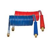 Tectran 17P20H Proflex-SP™ Air Brake Hose Assembly Coil Set | 12" Trailer  Lead | 1/2” NPT Fittings | Premium Flexible Grips | Winter Cold Rated |  (Red ...