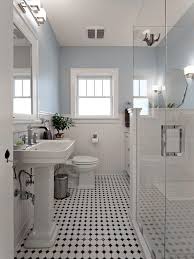The cabinet hardware is from the mulholland collection by amerock. Bathroom Tile Design Ideas Black White Novocom Top