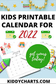 10 free printable calendar pages for kids for 2020 2021
