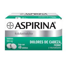 ASPIRINA 500MG C/40 TABS.