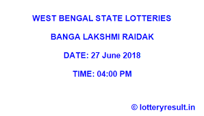 If you have purchased the ticket of west bengal state lottery then you can download lottery sambad 4 pm result here every day. West Bengal Lottery Banga Lakshmi Raidak Result 27 06 2018 West Bengal State Lottery Result Live West Bengal Lotteries Results