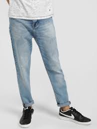 Buy Lee Cooper Blue Light Wash Carrot Fit Jeans For Men
