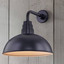 If so, a motion sensing light. Black Gooseneck Barn Light With 16 Inch Dome Shade Bl Armd2 Blk Bl Sh16d Blk Destination Lighting
