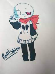 fell shino sans | Undertale AUs Amino