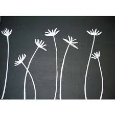 Black And White Painting Ideas For Beginners Large Painted Silhouette Figures On Canvas Recommended At Thisnext Simple Canvas Paintings Flower Painting Canvas Diy Canvas Art