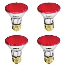 Bulbrite Industries 50w E26 Dimmable Halogen Light Bulb Red Wayfair