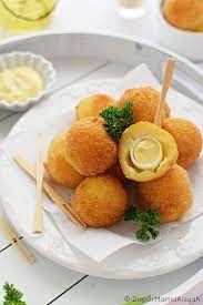 Kroket Kentang Keju Isi Telur Puyuh Makanan Dan Minuman Menggambar Makanan Makanan