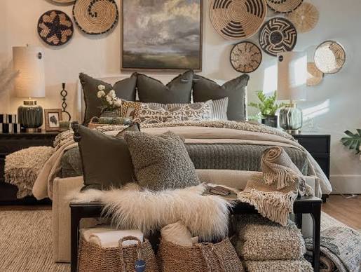 Layering Your Bed: A Visual Guide This photo illustrates the design and functional concept of layering bedding on a bed. It breaks down the standard arrangement used in interior design to achieve