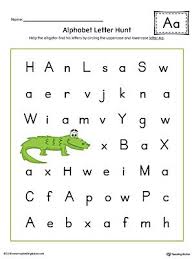 Alphabet Letter Hunt Letter A Worksheet Color Alphabet Letter Hunt Letter O Worksheets Letter S Worksheets