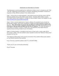 When the landlord has given proper notice to enter the rental unit, the tenant must not prevent the. Https Www Piercecountywa Gov Documentcenter View 78406 Tacoma Landlord Packet