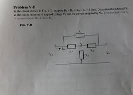 Solved Problem V B In The Circuit Shown In Fig V B Supp