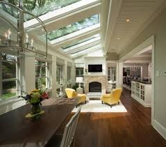 The most popular way is to turn into a room you'd be able to gather with friends and family. Kitchen Sunroom Sunroom Transitional With Yellow Armchairs Person Adjustable Height Dining Tables Sunroom Designs Home Additions Sunroom Kitchen