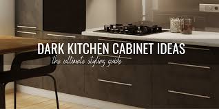 dark kitchen cabinet ideas: the