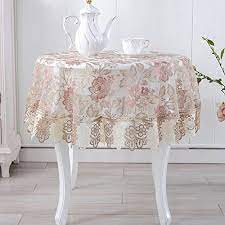 The price shown above is for 60 round spun polyester tablecloths. Homee European Style Tablecloths Round Table Cloth Lace Table Cloth Tv Cabinet Towel Bedside Table Napkins Table C Table Style Lace Tablecloth Table Covers